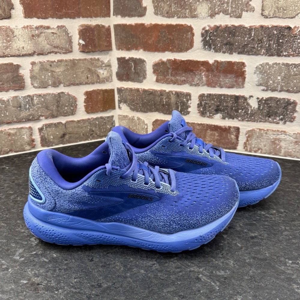 Brooks Ghost 16 Blue Purple Running Shoes Womens 10 Medium 1204071B445